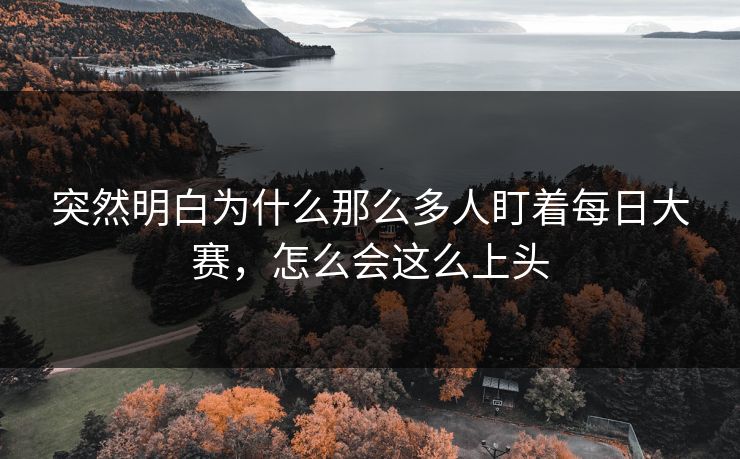 突然明白为什么那么多人盯着每日大赛，怎么会这么上头  第1张